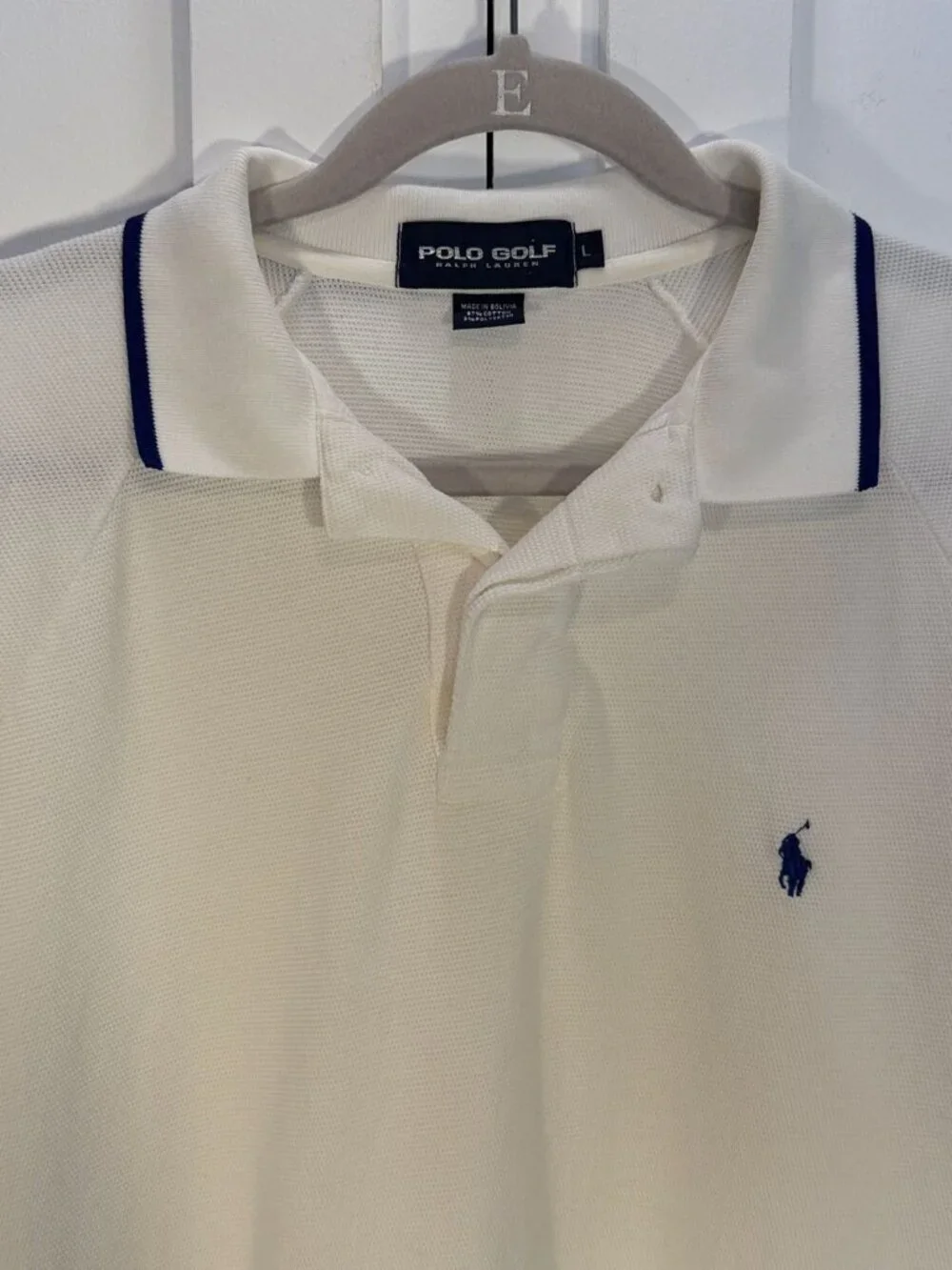 Ralph Lauren Navy Polo Golf Ralph Lauren Men's Polo Shirt L White